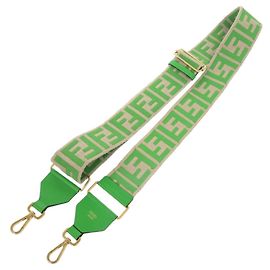 Borsa Fendi Strap You in tela e pelle Verde