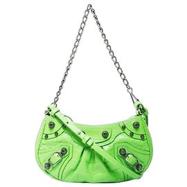 Bolsa de Ombro Mini Le Cagoule da Balenciaga Verde