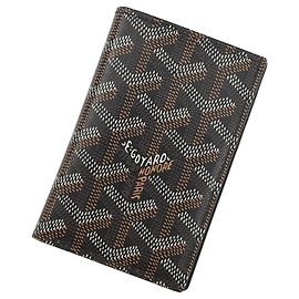 Goyard Saint Pierre Leather Card Case Black