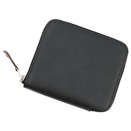 Hermès Black Epsom Leather Coin Purse Black