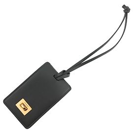 Chaveiro de couro preto Balenciaga Preto