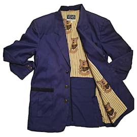 Giacca blu BYBLOS Vis a Vis Blu Viola scuro