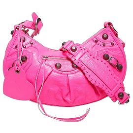 Bolsa de Ombro Balenciaga Le Cagole Small XS Rosa