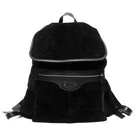Balenciaga Leder Wildleder Rucksack Schwarz