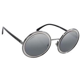 Gafas de sol CHANEL metal Negro CC Auth 166249V Negro