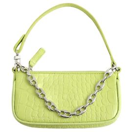 By Far Bolsa de couro Verde