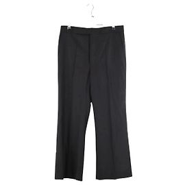 Céline Calça reta de lã preta Preto