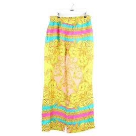 Versace Pantaloni larghi gialli Giallo