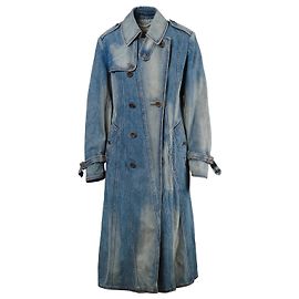 Autre Marque Trench coat in denim blu stone washed Junya Watanabe Comme des Garçons Altro