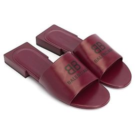 Balenciaga Leather Sandals Burgundy Size 36 Dark red