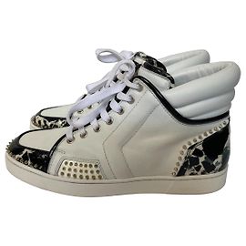 Christian Louboutin Men's Leather Sneakers White White