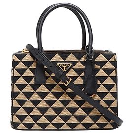 Bolso de Hombro Jacquard Bordado Galleria de Prada Multicolor