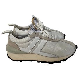 Baskets Lanvin Beige en Daim Beige