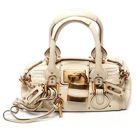 Chloé Paddington kleine Lederhandtasche in Beige Beige