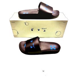 Off White Off-White "Diag" Slides Schwarz