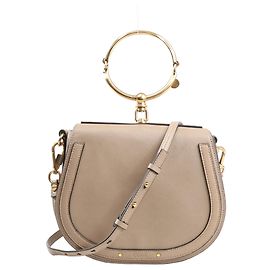 Chloé Bolsa de ombro 2 em 1 em couro CHLOE Nile pequena em bege Bege