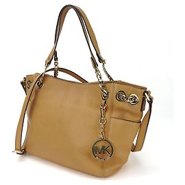 Bolsa Tote de Couro 2 em 1 Michael Kors 30S5GTCE2L Bege