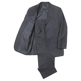 Completo in Lana Burberry Black Label Marrone Grigio antracite