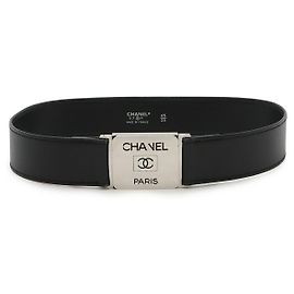 Chanel Leather Belt Black