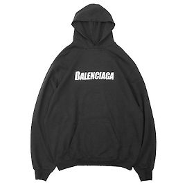 Sudadera de algodón Crush Destroyed de Balenciaga Negro