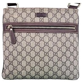 Borsa Gucci GG Supreme marrone in tela e pelle Marrone