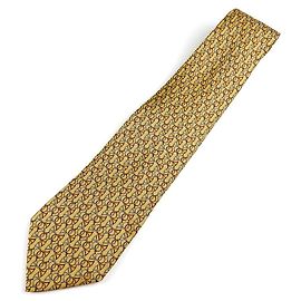Corbata de seda Salvatore Ferragamo Amarillo