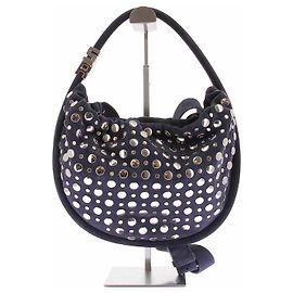 Sonia Rykiel Sac "Domino" marine clouté Bleu Marine