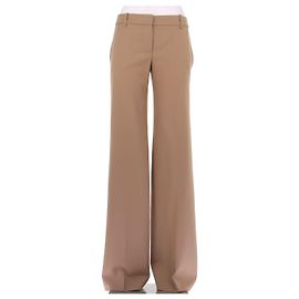 Chloé Calça marrom flare de lã Marrom