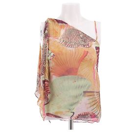 Kenzo Top de seda estampado Multicolor