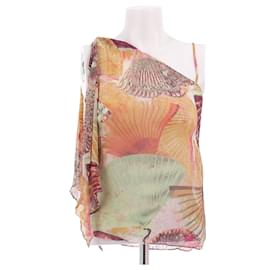 Kenzo Top de seda estampada Multicor