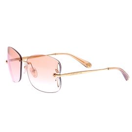 Louis Vuitton Gafas de sol ahumadas y metal dorado Dorado