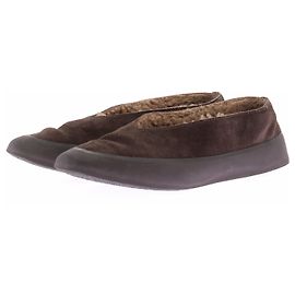 Autre Marque Ballerines marron en daim et fourrure Marron