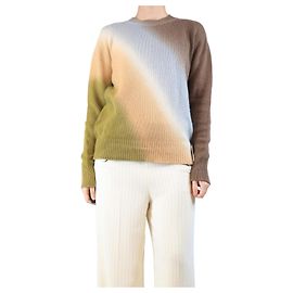 Dior Mehrfarbiger Cashmere-Gradient-Pullover - Größe UK 8 Mehrfarben