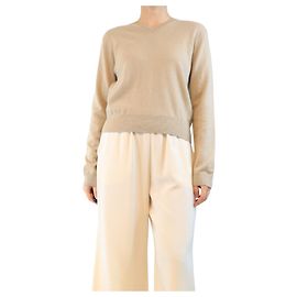 Totême Neutrales Kaschmir V-Ausschnitt Pullover - Größe S Andere