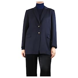 Frame Denim Navy wool-blend blazer - size S Navy blue