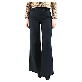 Sandro Schwarze Tweed-Hosen - Größe UK 8 Schwarz