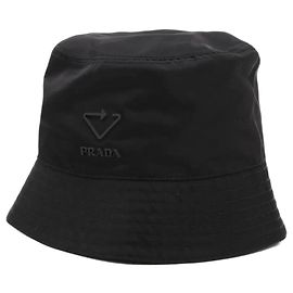 Prada Cappello a secchiello in Re-Nylon nero - taglia S Nero