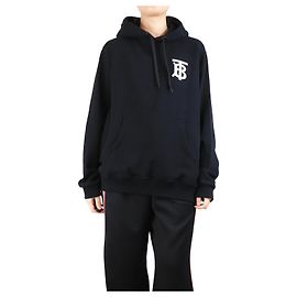 Burberry Felpa nera con logo - taglia L Nero