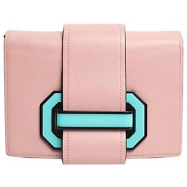 Prada Borsa a tracolla in plex con nastro Pink City Rosa