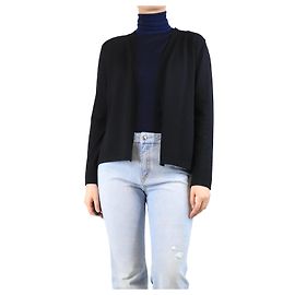 Autre Marque Schwarze plissierte Strickjacke - Größe M Schwarz
