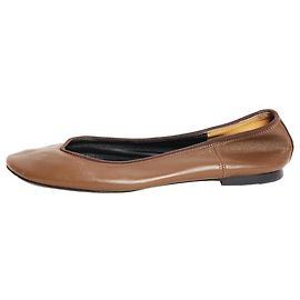 Phoebe Philo Brown leather ballet flats - size EU 40.5 Brown