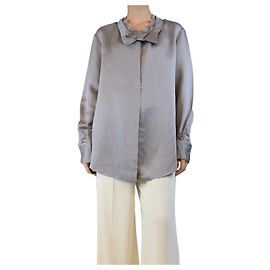 Marni Grau Seidenmischung Bluse - Größe UK 8 Grau