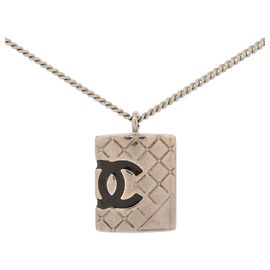 Chanel 05C 2005 Cambon Coco Mark Halskette Silber
