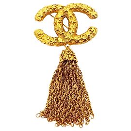 Chanel Coco Mark vergoldete Brosche Golden