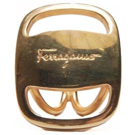 Anello per sciarpa in oro Salvatore Ferragamo D'oro