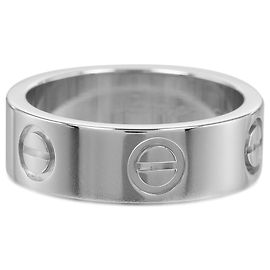 Anel de Amor Clássico em Prata e Platina Cartier Prata