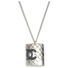 Collar Chanel 2005 Coco Mark Cambon en plata Plata