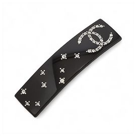 Fermaglio in strass Coco Mark 09C 2009 di Chanel Nero