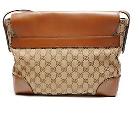 Borsa a Spalla Gucci GG Canvas Marrone