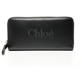 Cartera Chloé de cuero negro Negro